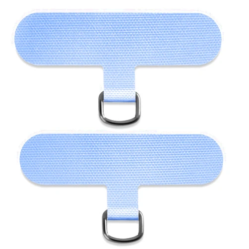 TACOMEGE Phone Tether Tab for iPhone, Cell Phone Lanyard Patch, Phone Strap Replacement Part for All Full Phone Cases (Blue)