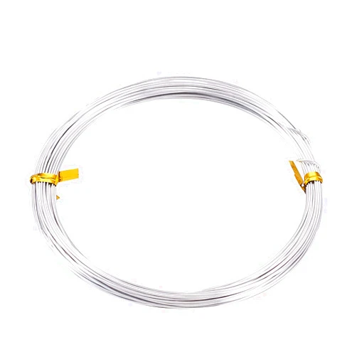 Fashewelry 32.8 Feet 20 Gauge Aluminum Wire Silver Bendable Metal Craft Wire for Beading Jewelry Craft Making