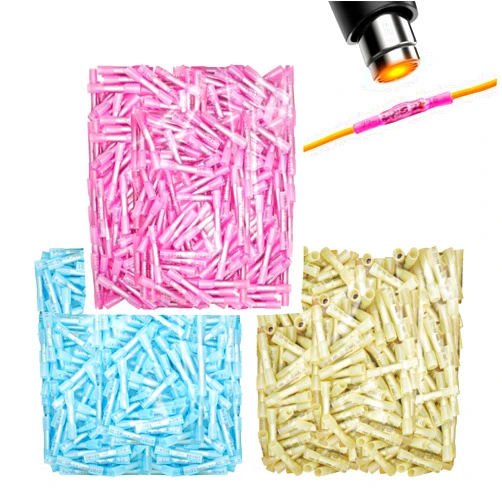 AccEncyc 900Pcs Heat Shrink Butt Connectors, Waterproof Ultimate Electrical Connector Kit for Automotive, Marine & Home Wiring, Insulated Splice 16-14 AWG 22-16 AWG 12-10 AWG