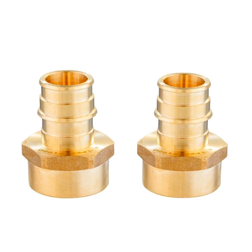 EFIELD (Pack of 2) EFIELD Pex A Full Flow Expansion Brass Fittings 1 inch x 1 inch Female NPT Adapter F1960 For Pex A Tubing Pipe Only