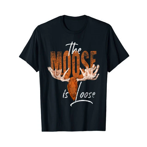 Canada Alaska Moose Lover Gift Forest Animal Lovers Scandinavia Wild Animal Funny Moose T-Shirt
