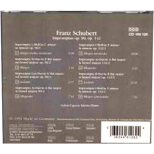 By Franz Schubert (Composer), Sylvia Capova (Artist) Schubert: 8 Impromptus (Vienna Master Series)