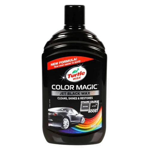 Turtle Wax 52708 Color Magic Car Paintwork Polish Restores Colour & Shine Black 500ml
