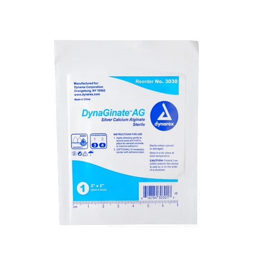 Dynarex 3030 DynaGinate AG Silver Calcium Alginate, 2