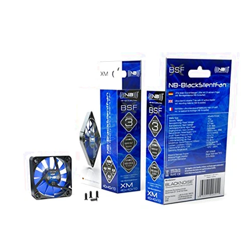 Blacknoise Noiseblocker NB-BlackSilentFan XM1 40mmx10mm Ultra Silent Fan - 2800 RPM - 9.2 dBA