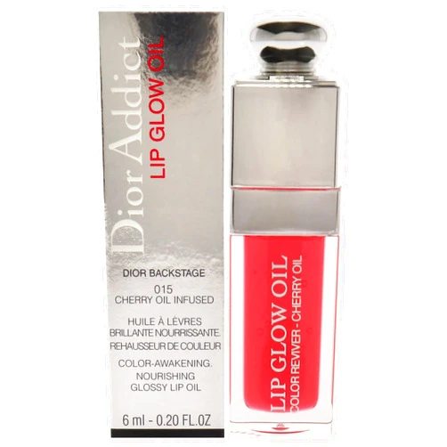 Dior Christian Dior Dior Addict Lip Glow Oil - 015 Cherry Lip Oil Women 0.2 oz, Glossy finish