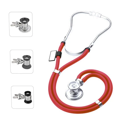 MDF Instruments, Sprague Rappaport Dual Head Stethoscope with Adult, Pediatric, and Infant Convertible chestpiece - (MDF767-17) (Burgundy (Napa))