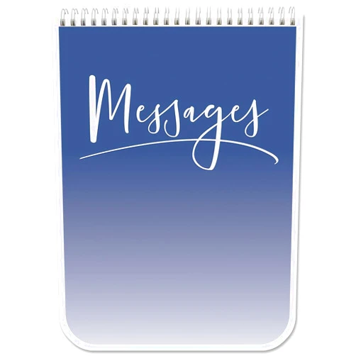 BookFactory Messages Book/Phone Message Book/Perforated Sheets for Easy Removal – Pocket Size Top Bound Wire-O, 100 Pages, 4.5