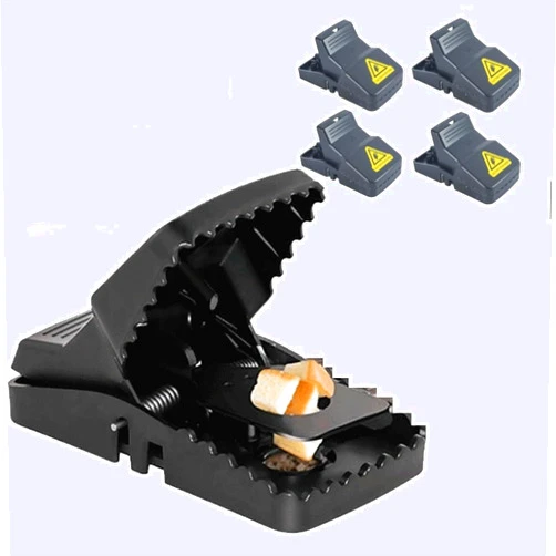 SHAHZ 4 Pc Big Mouse Trap – Large Rat Traps for Indoor & Outdoor Use, Effective Rodent Control, Durable and Humane Design, Perfect for Mice and Rats, Reliable Solution for Home and Garden