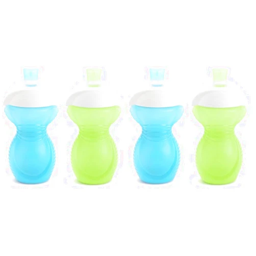 Munchkin® Click Lock™ Bite Proof Sippy Cup, 9 Ounce,2 Count (Pack of 2), Blue/Green