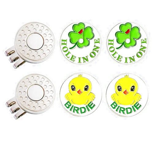 GOLTERS Golf Ball Markers with Hat Clips Value Sets for Men Women Golfer, Removable Attaches Easily to Golf Cap Premium Gifts
