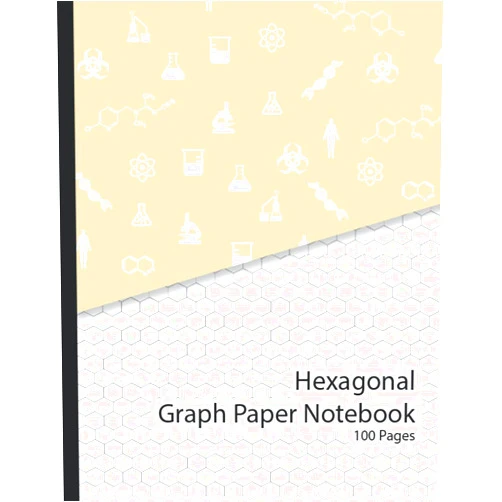 Flooky Loot Hexagonal Graph Paper Notebook: Hex Grid Pages for Organic Chemistry & Biochemistry structures 100 sheets 8.5 x 11 (STEAMM Workbook Series)