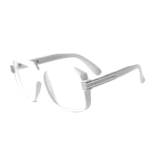 Dweebzilla Gazelle Emcee Oversized Square Sunglasses Neon Frames w/Clear Lense