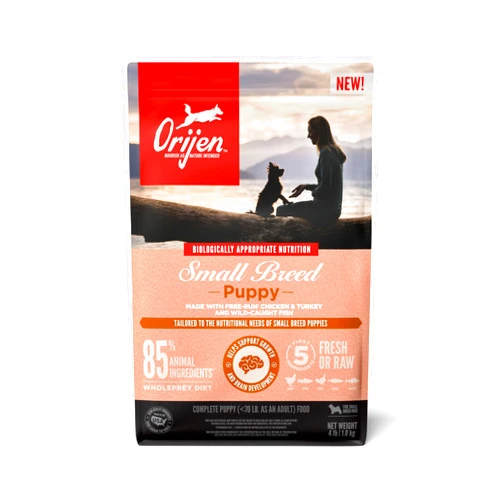 ORIJEN Small Breed Puppy Dry Dog Food Recipe 4lb Bag