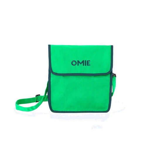Omie OmieBox Lunch Bag - Washable, Foldable, Durable, WaterResistant Fabric with Interior Pocket and External Bottle Holder.