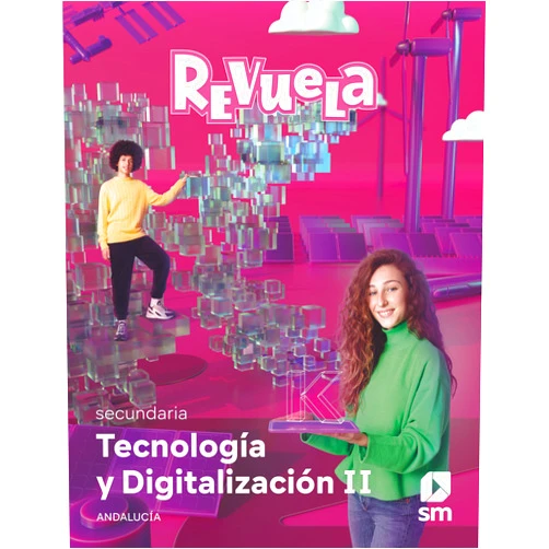 Spanish Edition by Susana Gómez Garzón (Author), Tomás López Soriano (Author), Vicente Martínez García (Author), Berta Molina Vico (Author), Laura Moreno Izquierdo (Author), Sira Muñoz Tortosa (Author), María Pérez Zulueta (Author), Equipo editorial SM, (Author), Eiden Marsal Zamora (Illustrator), Shutterstock, (Illustrator), Archivo SM, (Illustrator), Ramón Colera Cañas (Illustrator), Istock, (Illustrator), , El Bello Quebrado / Pelorroto (Illustrator), Félix Moreno Arrastio (Illustrator), Ángel Ovejero Sánchez (Illustrator), Juan Manuel Montiel (Illustrator), Nicolás Fernández Prímola (Illustrator), Ablestock, (Illustrator), David Sierra (Illustrator), Guillermo Berdugo Garvia (Illustrator), Myriam Alicia García Marquez (Illustrator), Eduardo Rubio (Illustrator), Daniel Omar Romero Barroso (Illustrator) & 21 more Tecnología y Digitalización II. Secundaria. Revuela. Andalucía