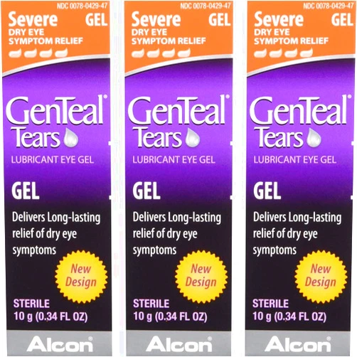 GenTeal Severe Dry Eye Relief Lubricant Eye Gel 0.34 oz (Pack of 3)