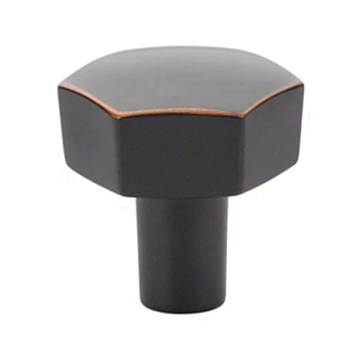 Emtek 86457US10B Urban Modern 1-1/8 Diameter Mod Hex Geometric Knob - Oil Rubbed Bronze