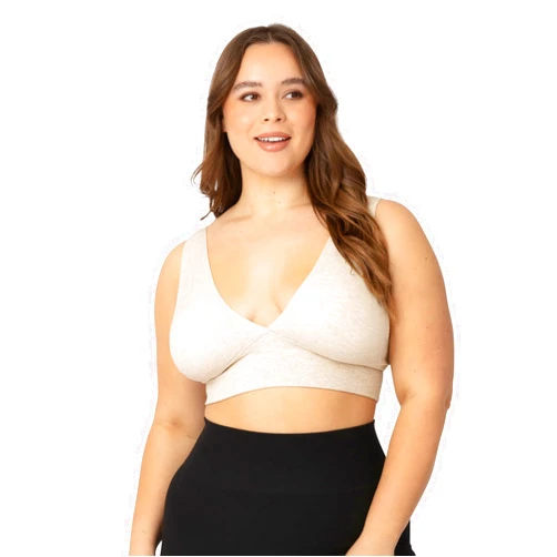 Kindred Bravely Sublime Nursing and Maternity Plunge Bra | Nursing Crop Top for Breastfeeding