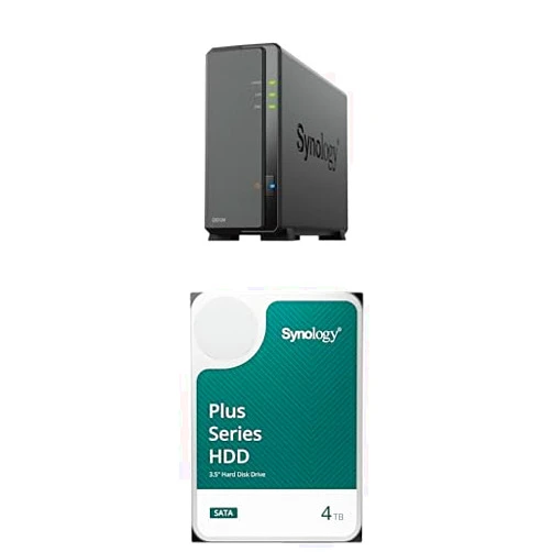 Synology 1-Bay DiskStation DS124 Bundle with 1 x HAT3300-4T