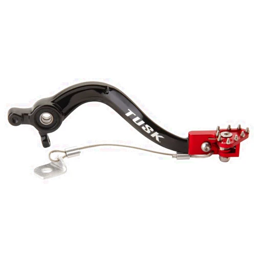 Tusk Aluminum Brake Pedal Red Tip