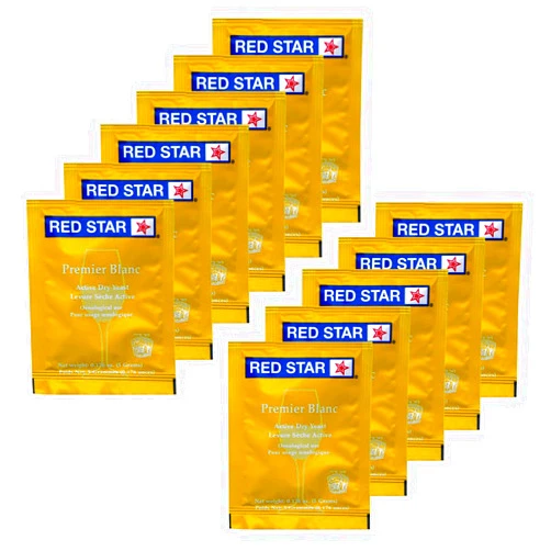 Red Star 11 Packs Red Star Premier Blanc Wine Yeast 5 Grams