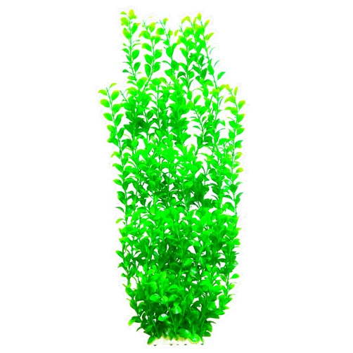 Unootel Tall Green Round Leaves Aquarium Décor Plastic Plants Extra Large 22 Inches 6513