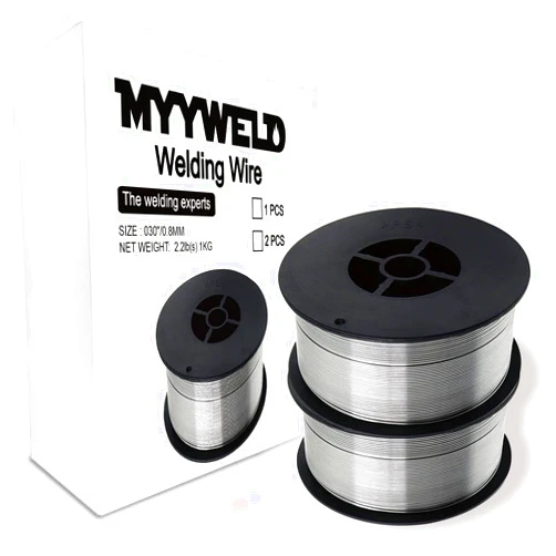 MYYWELD Welding Wire, Flux Core Mild Steel E71TGS.030-Diameter, 4-Pound Spool Mig Gasless (0.030-Inch 2LB*2)
