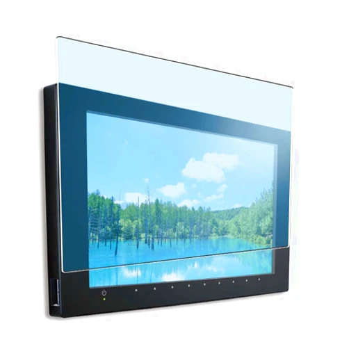 Puccy Anti Blue Light Tempered Glass Screen Protector Film, compatible with NORITZ YTVD-1601W-RC 16