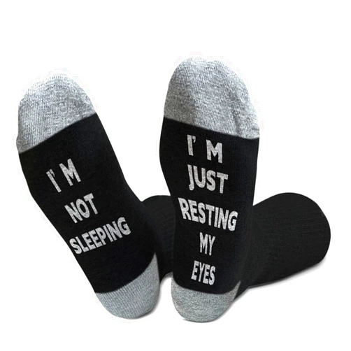 CIAEXRN Funny Socks for Women Men - Sleep