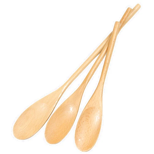 Chef Craft Select Beechwood Spoon Set, 10, 12, and 14 inch, Natural