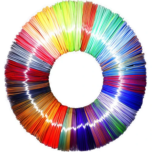 MIKA3D 25 Colors 2 Dual Color in 1 Silk PLA Filament Refill Sample Pack, 25 Different Type Dual Color Silk PLA, Each 4 Meter, Total 100m Silk Shiny Dual Color PLA 3D Printer 3D Pen Material Refill