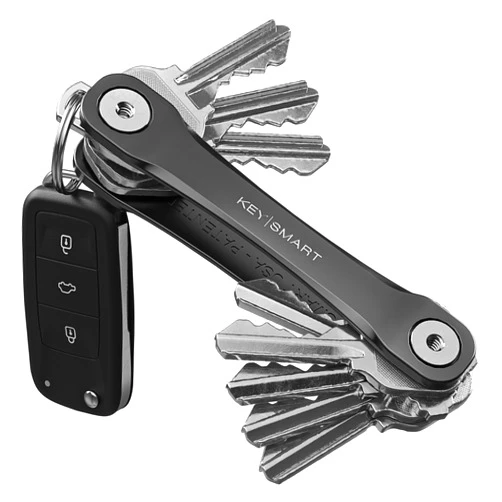 KEY SMART KeySmart Flex - Key Holder for Keychain-Compact Key Organizer for Key Chain, Minimalist Clutter-Free, Up to 8 Keys