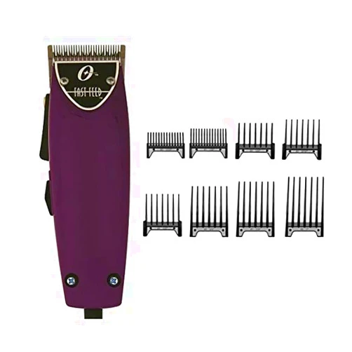 Generic Oster Fast Feed Limited Edition Purple Hair Adjustable Pro Clipper + 8pc Combs