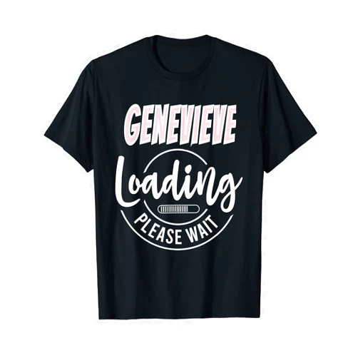 Personalized Baby Loading Babies Coming Shower Genevieve Custom Personalized Baby Loading Shirt Shower T-Shirt