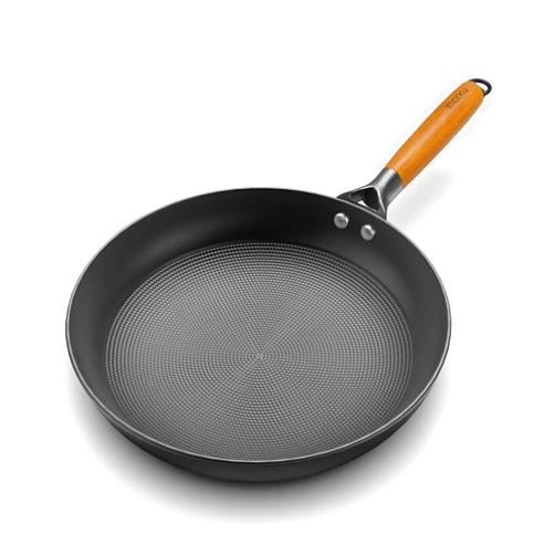 imarku Frying Pan - 12inch Non Stick Frying Pan Honeycomb Cast Iron Skillets, Large Frying Pans Nonstick Dishwasher Safe, Oven Safe Kitchen Pans for Cooking With Stay-cool Wood Handle