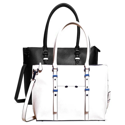 Niko Ineko Women's Westside Laptop Tote Peek-A-Boo Pocket Kitty Claws Hardware