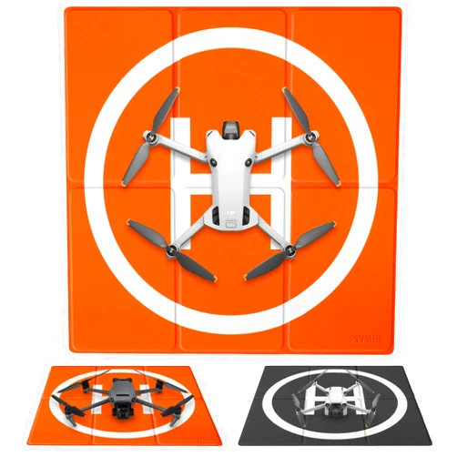 SYMIK LP500 Drone Landing Pad - 20 inch (50cm) Double-Sided Waterproof, Fast-Fold Helipad for DJI Air, Mini, Mavic Series