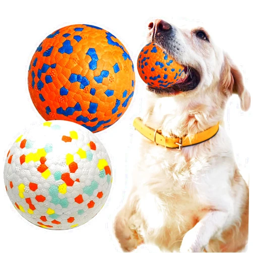Petcare 2 Pack Dog Balls Toys for Aggressive Chewers Indestructible Tennis Balls for Medium Large Dogs Water Toy Chew Balls Tough Durable Big Dog Toys Bouncing Ball for Dogs to Fetch, Orange+White