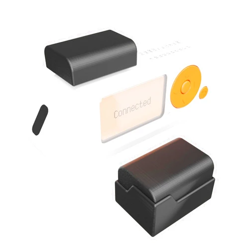 HCJYC External CC1101 Antenna for Flipper Zero - Flipper Zero Module Accessories Multiboard (Hidden Atenna Version) - Black Set