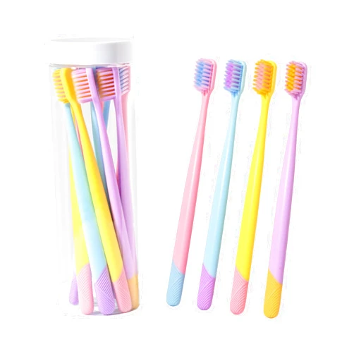 VIWIK 10-Pack Extra Soft Bristle Toothbrush Manual Soft Toothbrush for Adults, Ultra Clean Toothbrush, Good for Sensitive Teeth and Gums