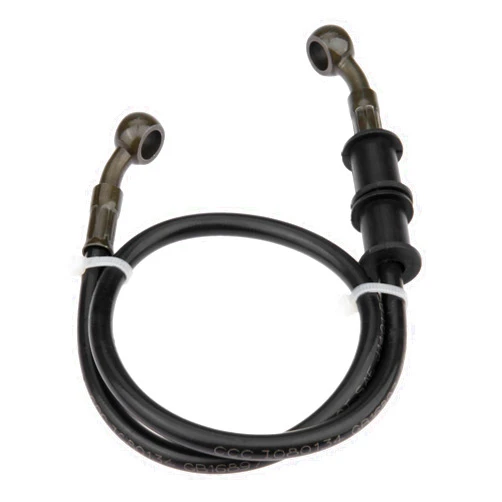 Mtsooning Motorcycle Brake Hydraulic Line, 60cm/23.6inch Braided Clutch Oil Pipe, Stainless Brake Hose Replacement for ATV Motorbike Pit Dirt Bike