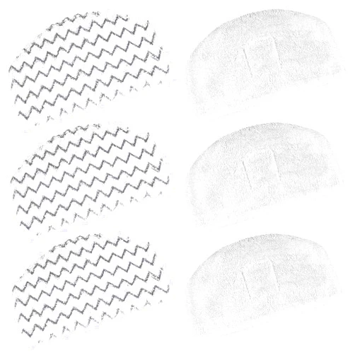 Mochenli 6 Pack Steam Mop Pads Replacement for Bissell Powerfresh Steam Mop 1940 1440 1544 1806 2075 Series, Model 19402 19404 19408 19409 1940a 1940f 1940q 1940t 1940w Washable Cleaning Pad