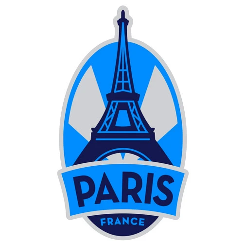 Vagabond Heart Paris Sticker - Weatherproof Vinyl Eiffel Tower Souvenir - France Decal