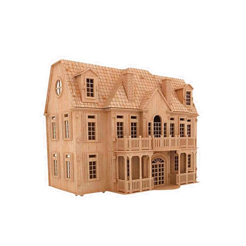 Bird's Wood Shack Bird’s Wood Shack Manorhouse Mansion – 3D Puzzle Doll House with Robust Quality & Sturdy Construction – Easy to Assemble Educational Doll House Puzzle