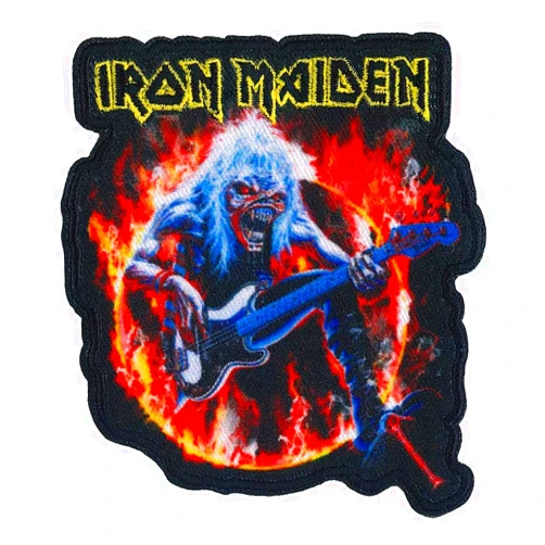 C&D Visionary Iron Maiden Ring of Fire Patch, Red, Black