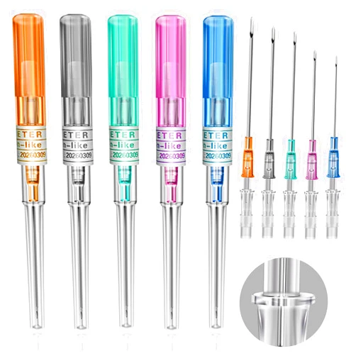 Prgislew Catheter Needles - Prgislew 5Pcs Mixed Catheter Piercing 14G 16G 18G 20G and 22G Catheter Ear Nose Piercing Hollow for Lip Tongue Belly Nipple Cartilage Piercing Kit