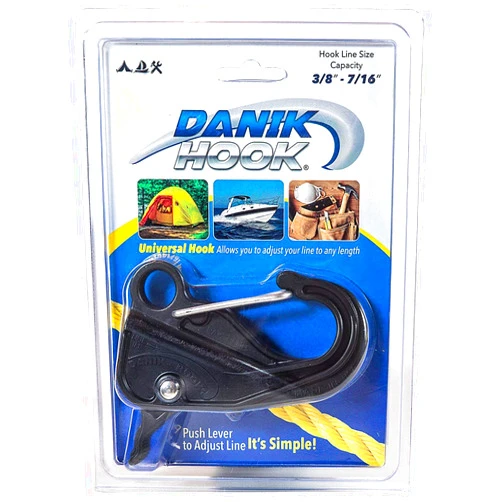 Danik Hook Composite Anchor Hook Easy to Use, Knotless Anchor System - Anchor Hook for Small Boats, Buoy’s, RV’s, Campers, Fishing, and All Outdoor Sports Never Tie a Knott Again, 100’s of Uses,