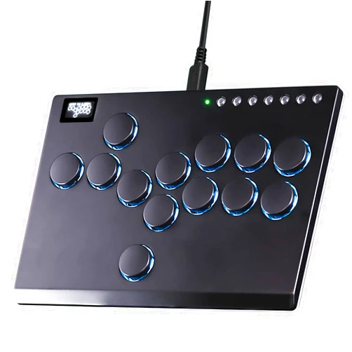 Sehawei Haute42 All Metal Arcade Stick 13Keys All-Button Controller with Custom RGB & Turbo Functions,Arcade Fighting Stick for PC/Ps3/Ps4/Switch/Steam-Supports SOCD