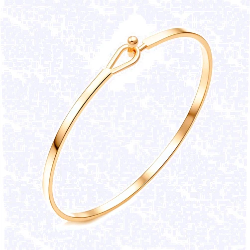 Amoina Dainty Gold Bar Bracelet for Women Simple Delicate Thin Cuff Bangle Hook Bracelet 18K Gold Plated Handmade Minimalist Jewelry